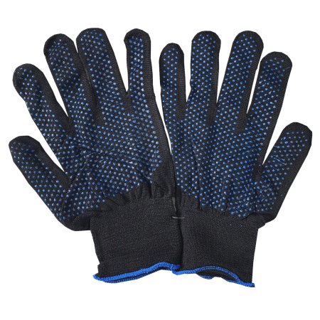 Перчатки утепленные двойные х/б ПВХ покрытие XL черный