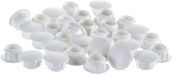 Заглушка декоративная 10мм белая 35 шт.