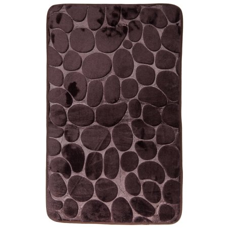 Коврик для ванной комнаты Камни 45х75см цвет коричневый