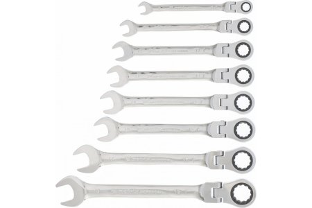 Набор ключей комбинированных трещеточных Matrix 8x19мм 8шт