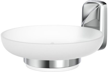 Мыльница FLOWER стекло цвет белый настенная