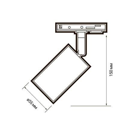 Светильник трековый  направленного света Jazzway PTR 26 50Вт белый GU10