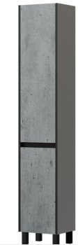 Пенал напольный Грэй 187х35х29см серый