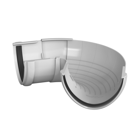 Угол желоба 90°-150° ТН-ПВХ белый  пластик