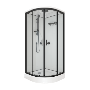 Кабина душевая Тритон Прайм-Блэк низкий поддон 90х90х219,5см универсальная Кабина душевая Тритон Прайм-Блэк низкий поддон 90х90х219,5см универсальная