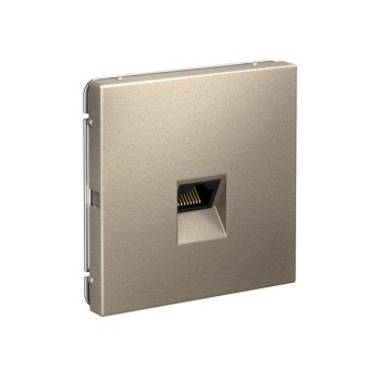 Розетка компьютерная встраиваемая Systeme Electric ARTGALLERY цвет шампань, арт. GAL000586