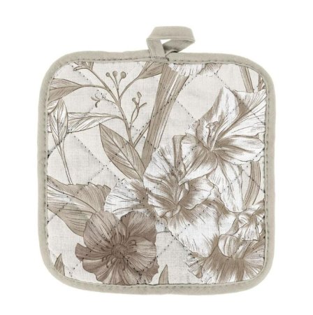 Прихватка-рукавица Флора 18х18 см 1шт бежевый Прихватка-рукавица Флора 18х18 см 1шт бежевый