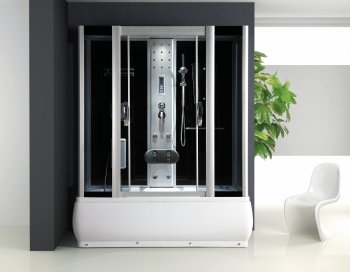 Кабина душевая ODA 8312 высокий поддон 170х85х215см универсальная матовое стекло