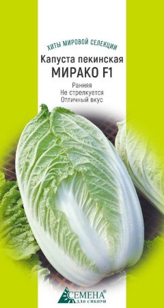 Семена капусты  Пекинская Мирако F1 Семена для Сибири