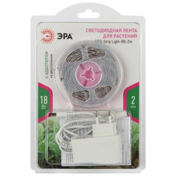Светильник светодиодный для растений лента светодиодная ЭРА FITO-Strip Light-RB-2m 18Вт 2000мм