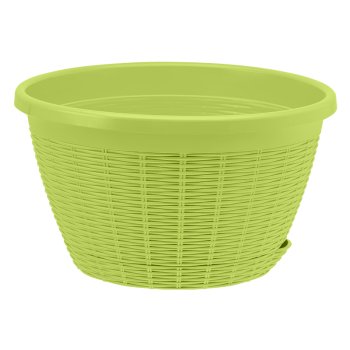 Кашпо подвесное с усами 4,5л Ø26см фисташковый