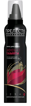 Мусс для укладки волос ПРЕЛЕСТЬ PROFESSIONAL Эффект памяти  сильная фиксация для всех типов волос фиксация 160мл