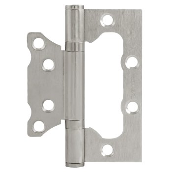 Петля дверная бабочка, цвет матовый никель, Нора-М