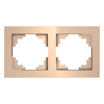 Рамка STEKKER Катрин 2 поста, цвет шампань, арт. GFR00-7002-02 Рамка STEKKER Катрин 2 поста, цвет шампань, арт. GFR00-7002-02