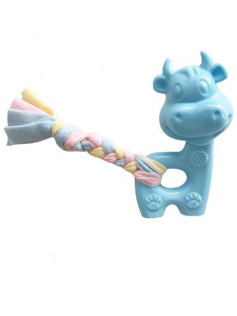 Игрушка для собак Коровка с веревкой Игрушка для собак Коровка с веревкой