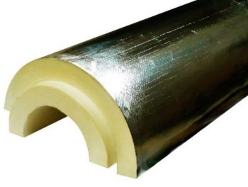 Теплоизоляция с покрытием для труб 35 мм ИЗТИ 110х1 м