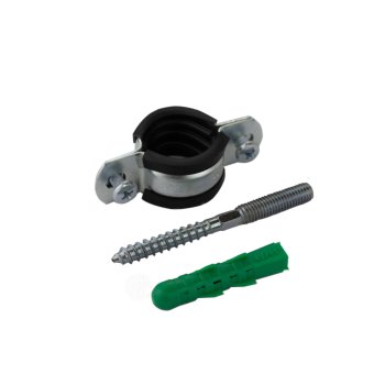Хомут с дюбелем и шурупом MasterProf d3/4" 1шт цвет хром