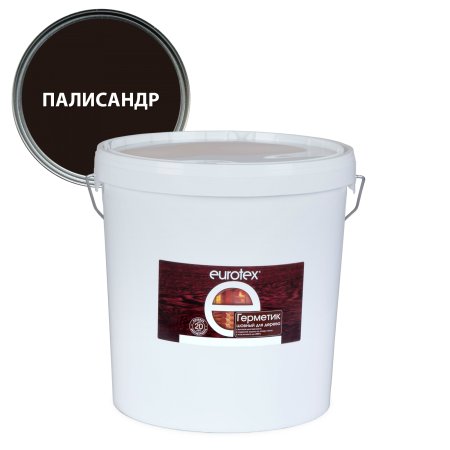 Герметик для дерева Eurotex шовный для дерева акриловый палисандр 25 кг