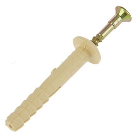 Дюбель распорный 6х60 мм 12 шт нейлоновый с грибовидным болтиком