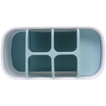 Подставка для зубных щеток с разделителем Rikki2 пластик цвет белый