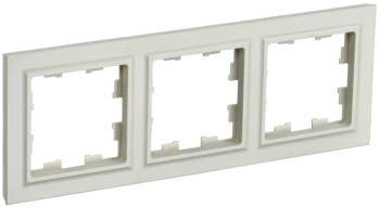 Рамка IEK Brite 3 поста, цвет бежeвый, арт. BR-M32-K10