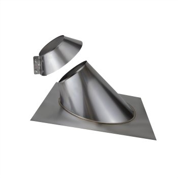 Проход кровли с фланцем 150мм 0,5мм 45° нержавеющая сталь