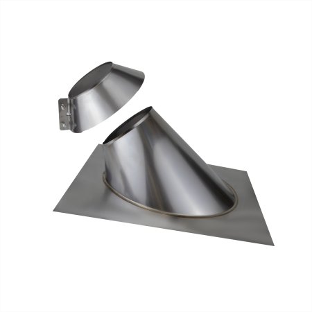 Проход кровли с фланцем 150мм 0,5мм 45° нержавеющая сталь