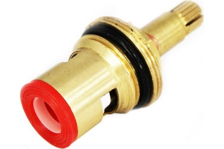 Кран-букса керамическая 20 шлицев 1/2" цвет желтый