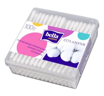 Палочки ватные Bella 100шт в банке