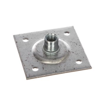 Пластина опорная с гайкой М12 60х60х2мм