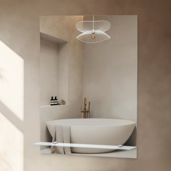 Зеркало для ванной прямоугольное 50х68см Модерн