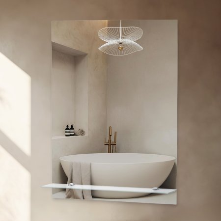 Зеркало для ванной прямоугольное 50х68см Модерн