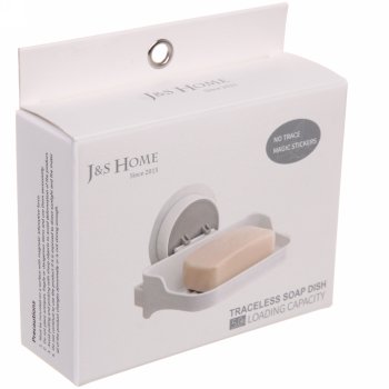 Мыльница пластик цвет белый настенная