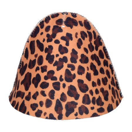 Шапка для бани Hot Pot Леопардовый принт войлок