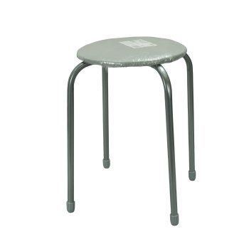 Табурет ТБ1 серый, форма круг 46,5х46,5х30 см