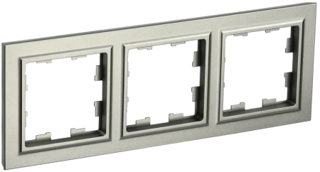 Рамка IEK Brite 3 поста, цвет шампань, арт. BR-M32-K37