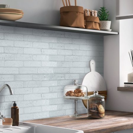 Панель ПВХ Кирпич старый серый 1035х500 мм