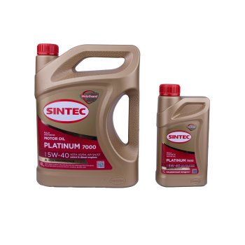 Масло моторное SINTEC PLATINUM 7000 5W40 4+1л SN/CF Масло моторное SINTEC PLATINUM 7000 5W40 4+1л SN/CF