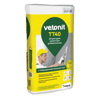 Штукатурка ТТ40 Vetonit 25 кг