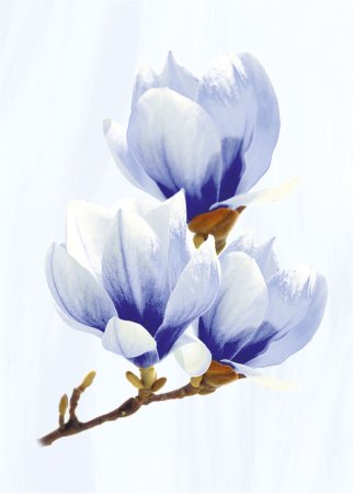 Декор Агата, голубая 35х25х0,7 см