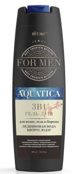 Гель для душа Витэкс Aquatica Ледниковая вода и цитрус юзду 400 мл