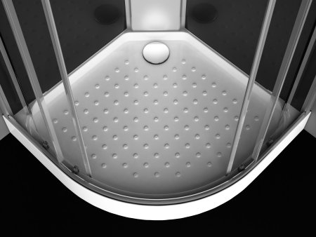 Кабина душевая ODA 5020 низкий поддон 90х90х215см затемненное стекло