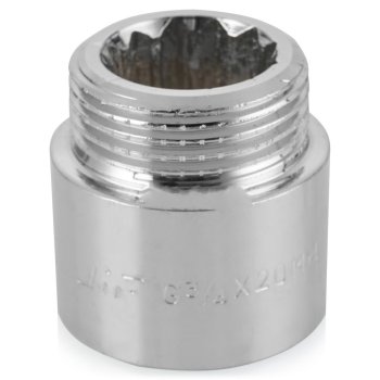 Удлинитель хром 20 мм ВР-НР 3/4"