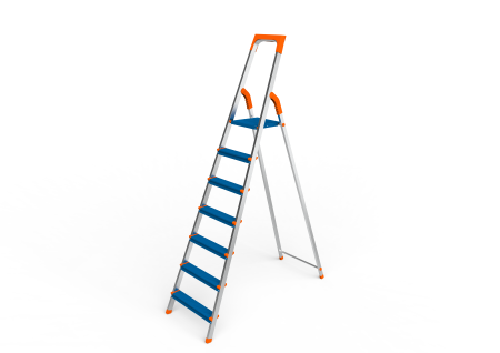 Стремянка Sarayli 7 ступеней алюминий