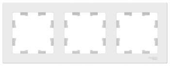 Рамка Schneider Electric AtlasDesign 3 поста, цвет белый, арт. ATN000103
