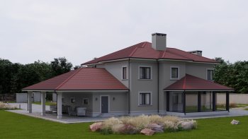 Ондулин лист черепица 1950х950 мм красный