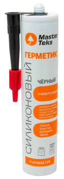 Герметик универсальный MasterTeks ProfiMaster силиконовый черный 290 мл