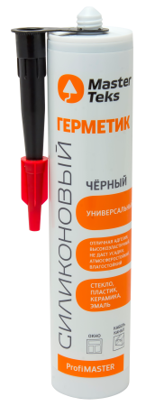 Герметик универсальный MasterTeks ProfiMaster силиконовый черный 290 мл