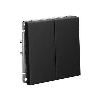 Выключатель встраиваемый Systeme Electric ARTGALLERY 2 кл. карбон, арт. GAL001051s