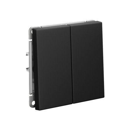 Выключатель встраиваемый Systeme Electric ARTGALLERY 2 кл. карбон, арт. GAL001051s